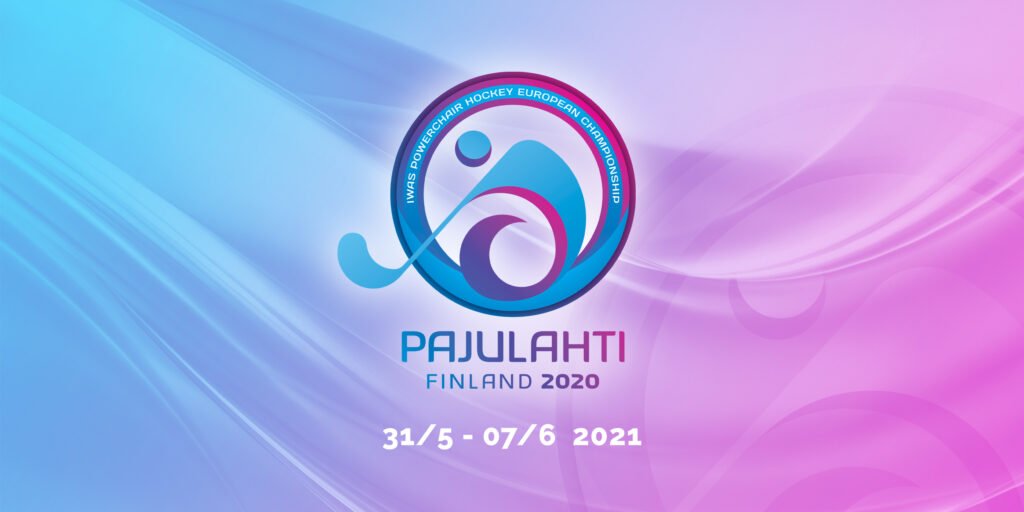 The logo of the IWAS Powerchair Hockey European Championships