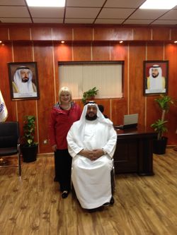 Ahmed Al Hammad and Charmaine Hooper 