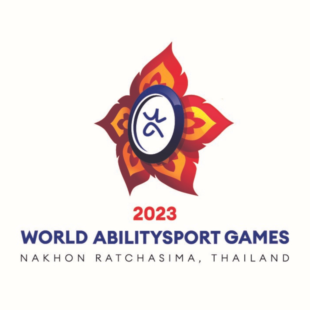 main feature, reflecting some of the iconic imagery traditionally associated with Thailand. The centre of the flower displays the World Abilitysport emblem. 